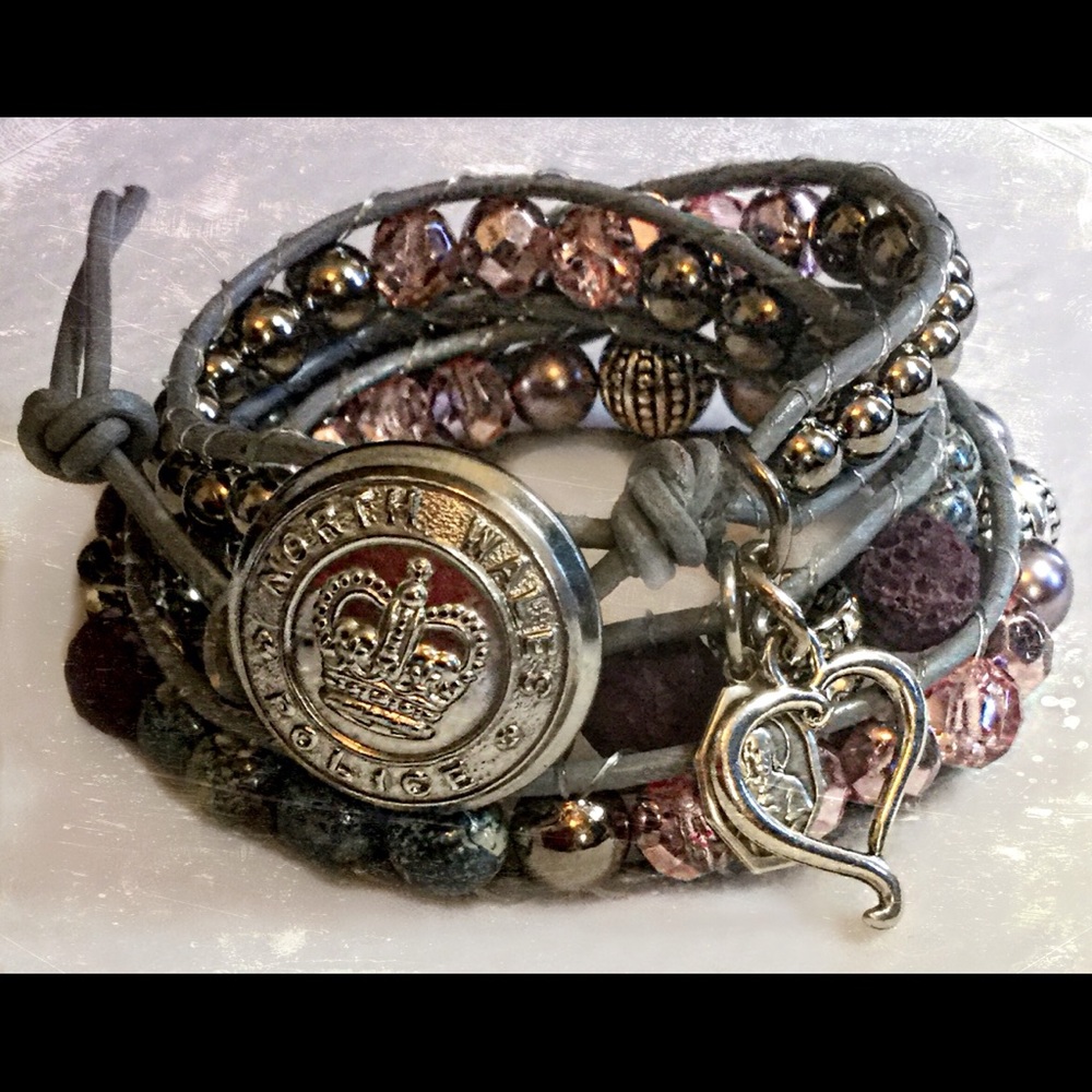 Completely Handmade Triple Wrap Bracelet